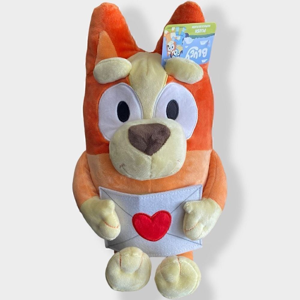 Bluey Friends Bingo Valentine's Day 2024 Plush Dog 17” Stuffed Animal New